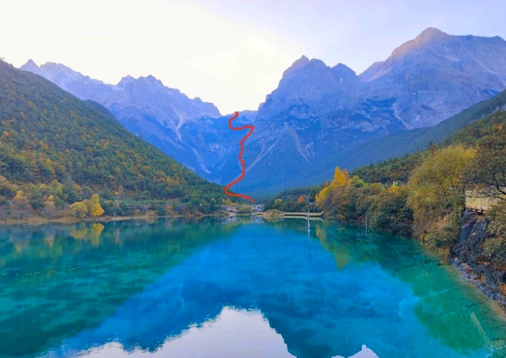 丽江玉龙雪山白水河蓝月谷冰湖~徒步探险 (33)